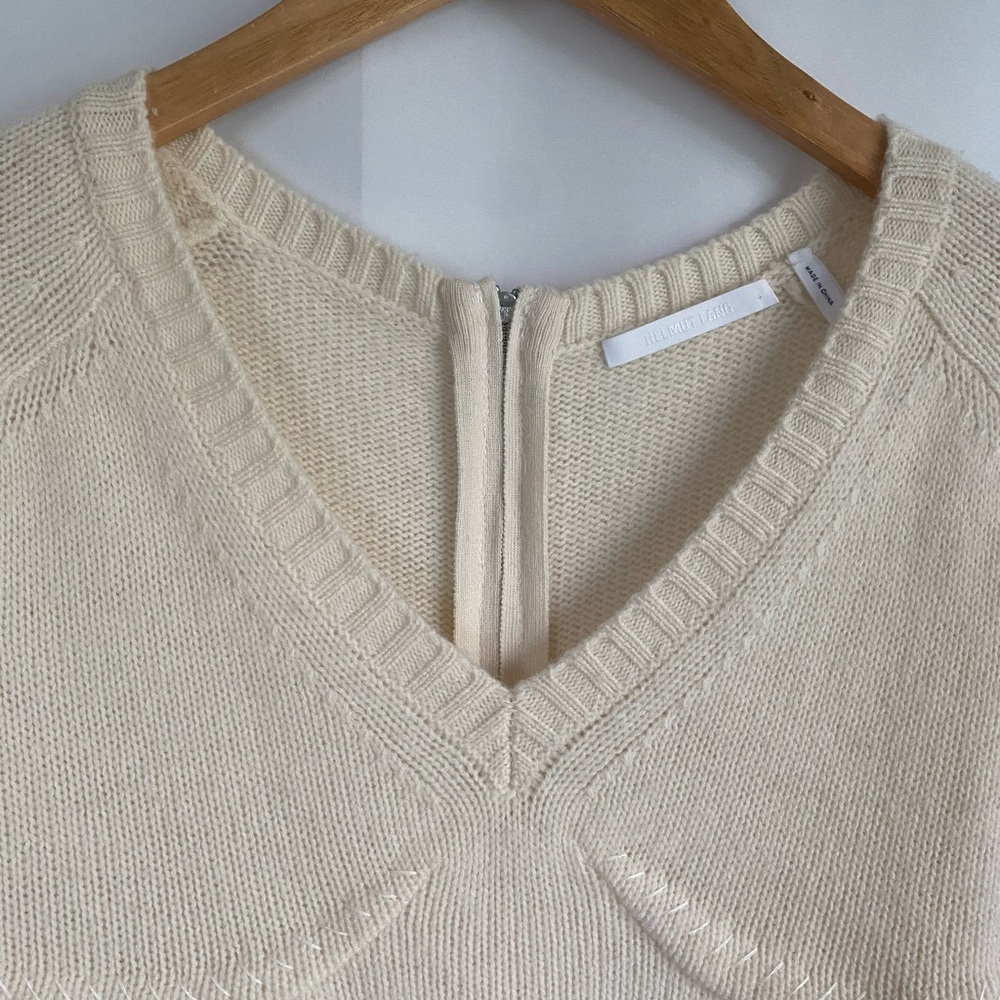 Helmut Lang Body Mapping Structured Wool Sweater … - image 3